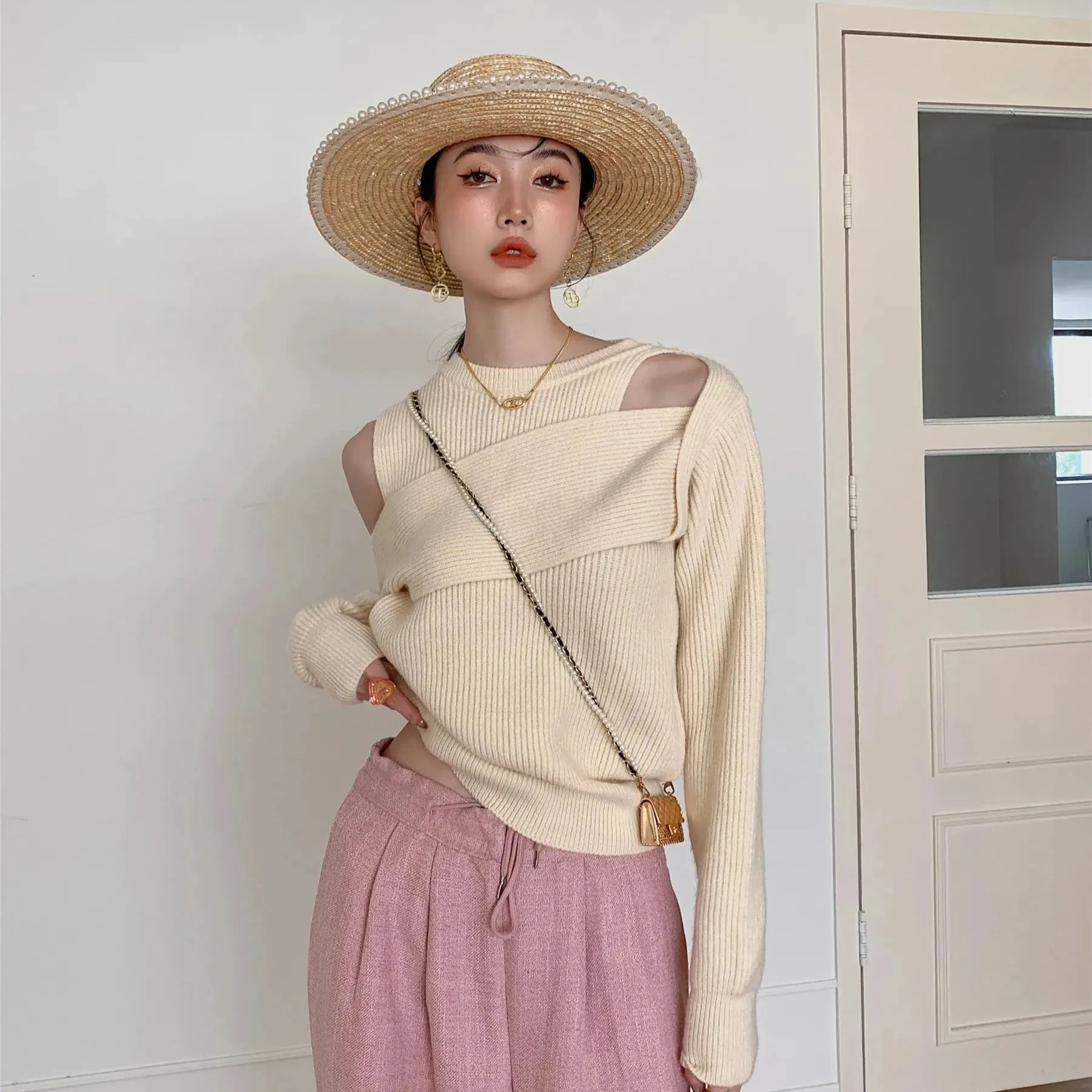 Sorina Cut Out Knit Sweater