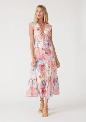 Sweet Nothings Floral Cap Maxi Dress