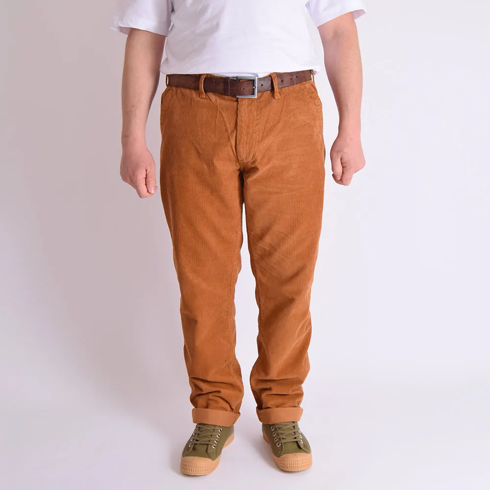 Uskees Tan Corduroy Workwear Pants