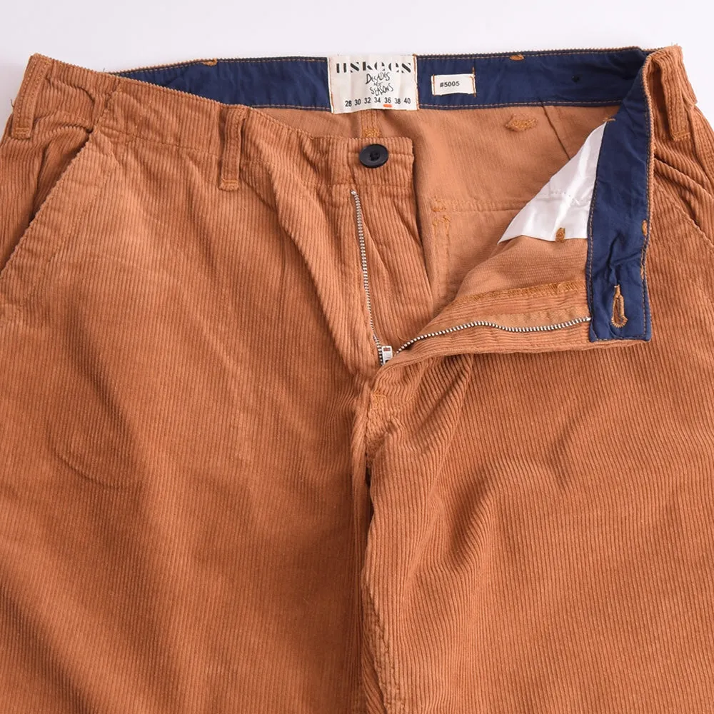 Uskees Tan Corduroy Workwear Pants