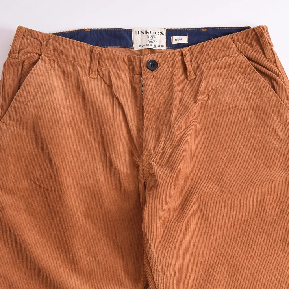 Uskees Tan Corduroy Workwear Pants