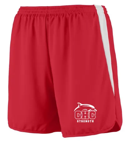 Velocity Track Shorts / Red / Cape Henry Strength & Conditioning