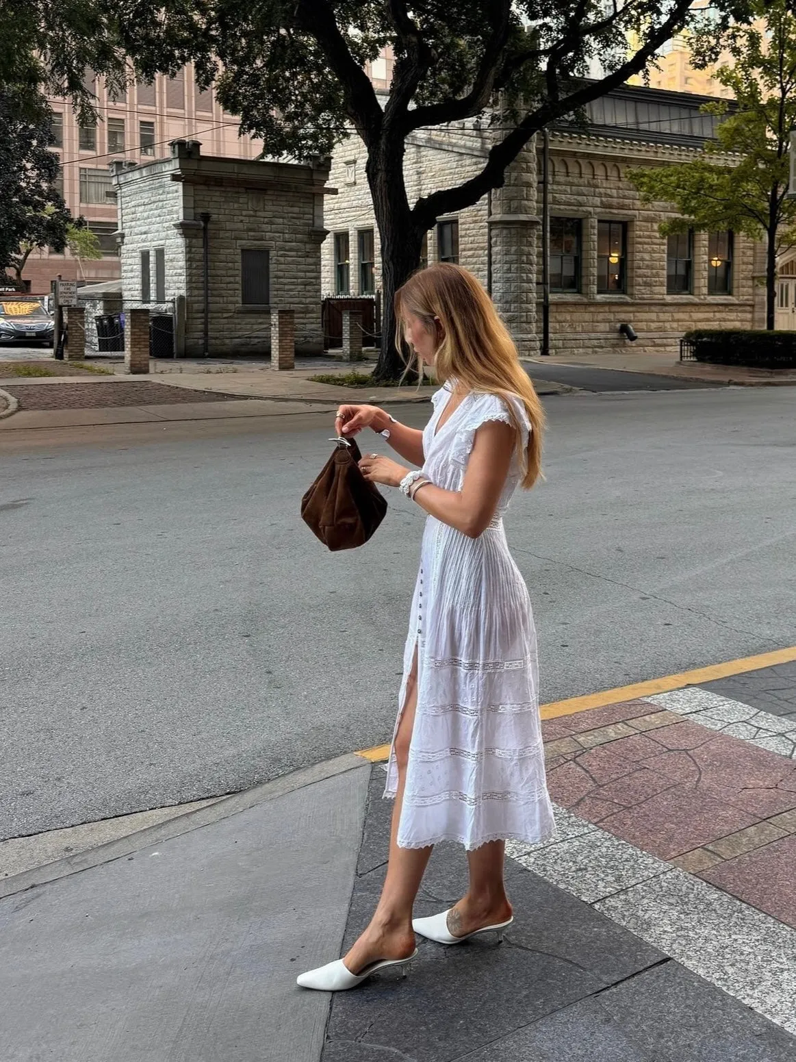 Voila Lace Midi Dress