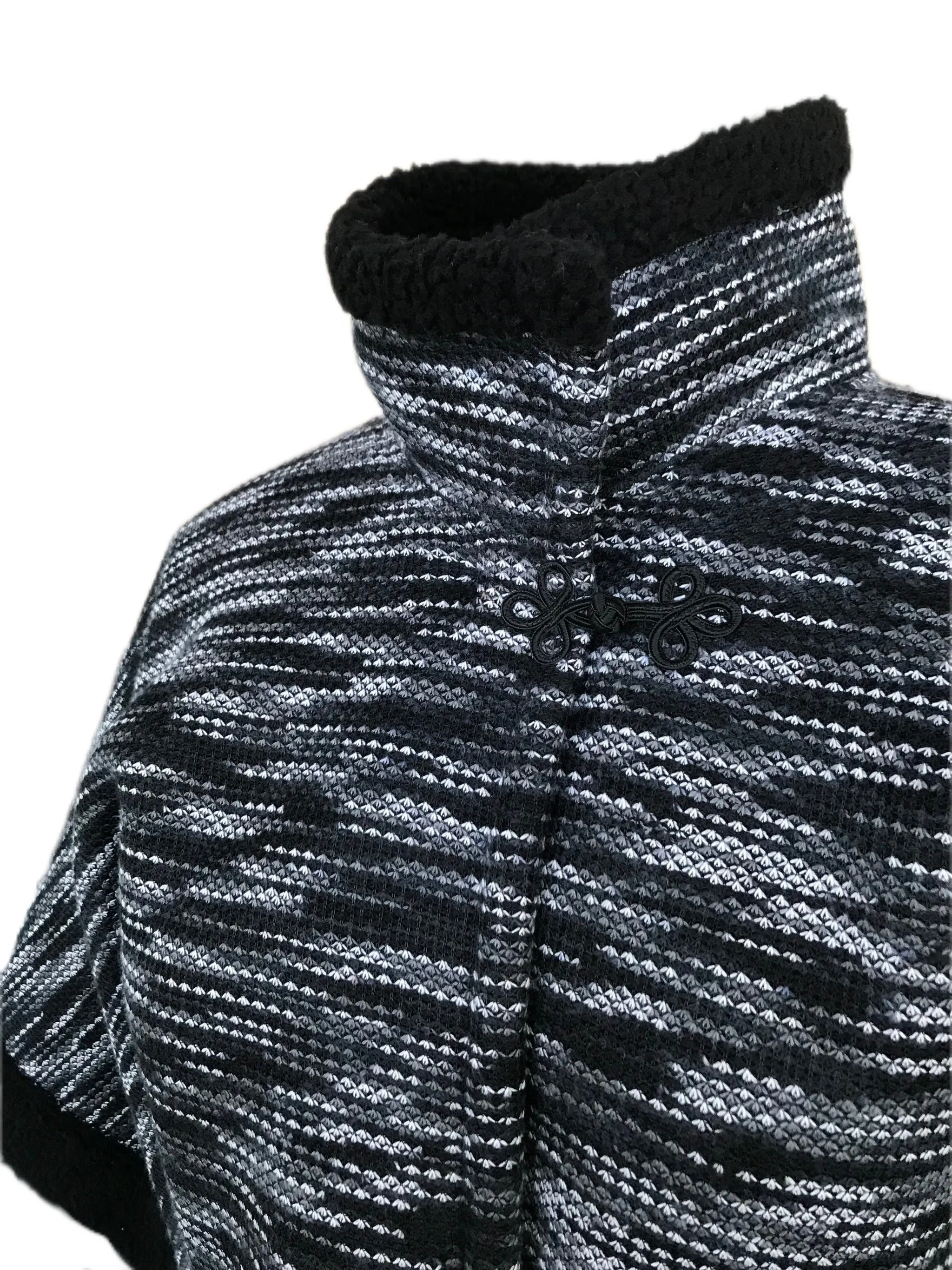 Woven Sherpa Women's Cropped Jacket - Size XXL