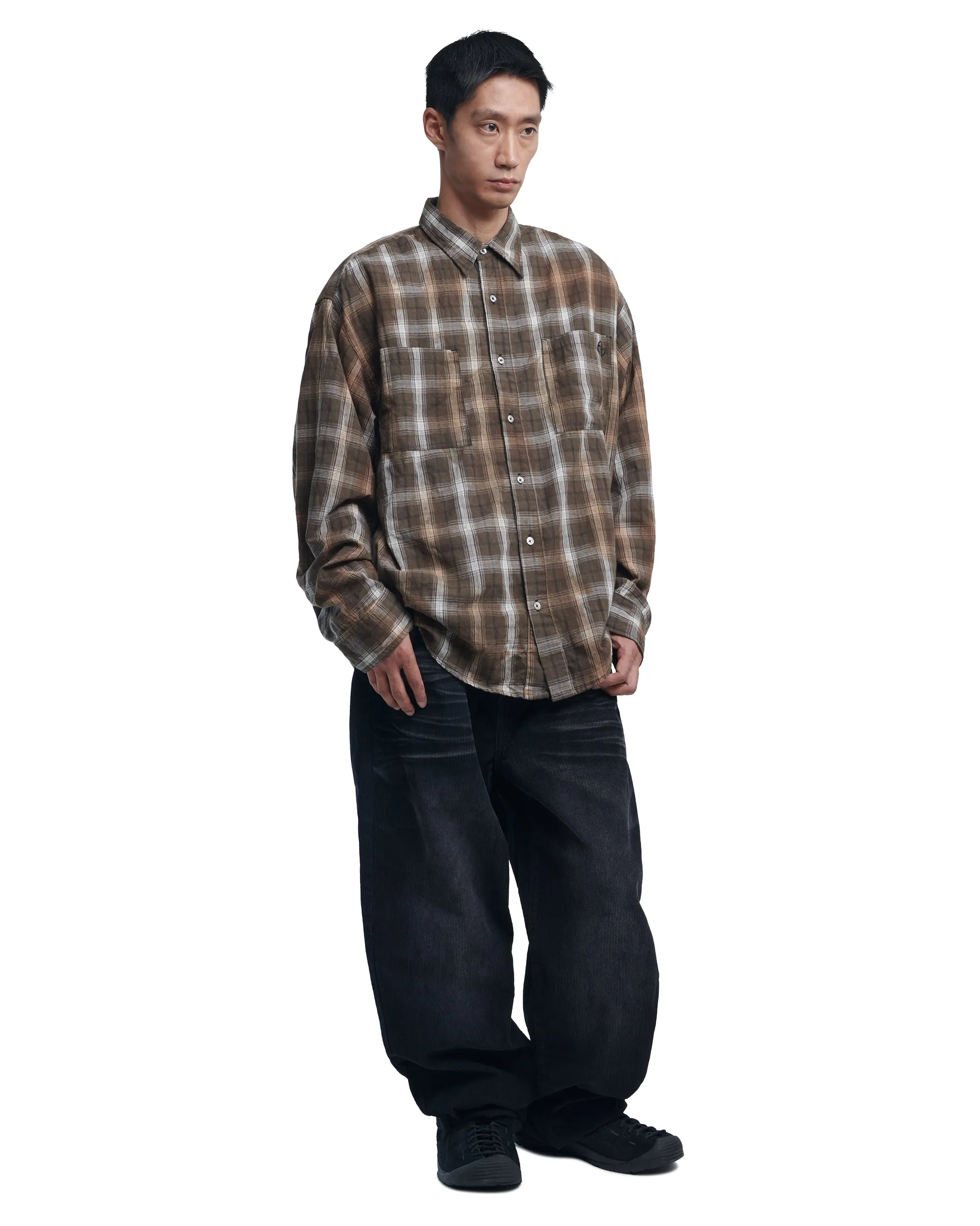 W.S CORDUROY PANTS - BLACK