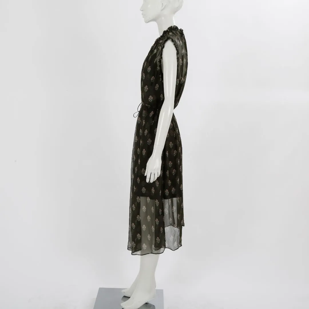 Zimmermann 'Rife' Floral Silk Midi Dress Size 3