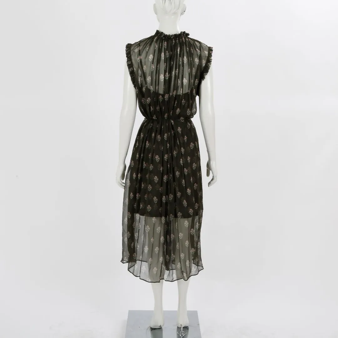 Zimmermann 'Rife' Floral Silk Midi Dress Size 3
